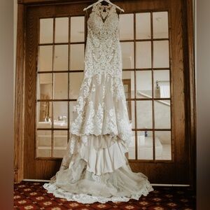 Mori Lee petronella 2024 size 8 wedding gown / dress Ivory